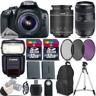 Canon EOS Rebel T6 DSLR Camera + 18-55mm IS II Lens + 70-300 Di LD Macro Lens + Canon Speedlite 430EX III RT +...