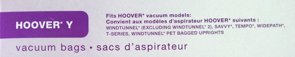 Febreze Vacuum Bags, Hoover Style Y, Pack of 3 N2