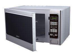 Bella BMO11ABTBKC 1000W Family-Sized Digital Microwave Oven, 1.1 cu. ft., Stainless Steel and Black N4