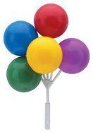 Bright Primary Colored Balloon Clusters for Cakes or Cupcakes!