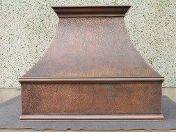 MCM3 Wall Mounted Copper Range Hood 36"L x 24"W (front to back) x 30"H N2