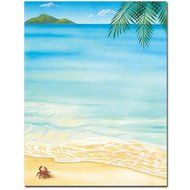 Tropical Beach Summer Laser &amp; Inkjet Computer Printer Paper