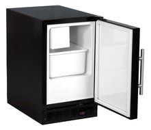 AGA Marvel 15iM-BB-F-R Compact Crescent Ice Machine with Right Hinge Door, Black, 15-Inch N3