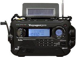 Kaito KA600 Solar Crank NOAA Weather Radio with AM FM Shortwave - Black