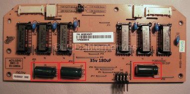 Repair Kit, Viewsonic VP2030b, LCD Monitor, Capacitors, Not the Entire Board N2