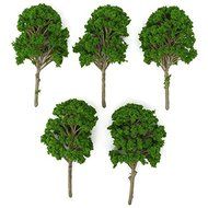 5pcs/lot 15cm Miniature Model Trees For Micro Landscape Train Railway Park Scenery