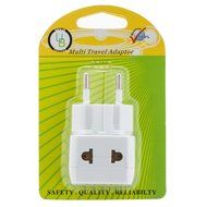 Yubi Power 2 in 1 Universal Travel Adapter with 2 Universal Outlets - Built in Surge Protector - 3 Pack - Black... N84