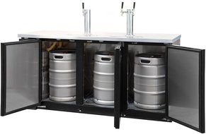 Dual Tap Built-In/Freestanding Beer Dispenser