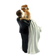 Wedding Cake Toppers figurines couple 3 X 3 X 6 Inch