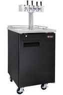 Kegco Commercial Grade Homebrew Kegerator Four Faucet Ball Lock Keg Dispenser Black N13