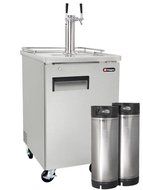 Kegco Commercial Grade Homebrew Kegerator Four Faucet Ball Lock Keg Dispenser Black N15