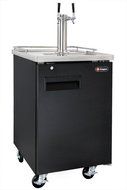 Kegco Commercial Grade Homebrew Kegerator Four Faucet Ball Lock Keg Dispenser Black N17
