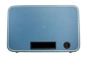 Sky Blue Fan-Line 1960&#039;s Era Vintage Portable Bluetooth Suitcase Boombox