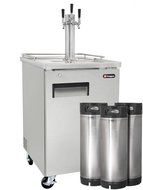 Kegco Commercial Grade Homebrew Kegerator Four Faucet Ball Lock Keg Dispenser Black N20