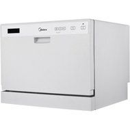 Midea MDC3203DSS3A 6-Place Setting Countertop Dishwasher, White color