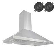 760 CFM Ductless Wall Mount Range Hood in Silver Size: 41.7" H x 36" W x 18.9" D