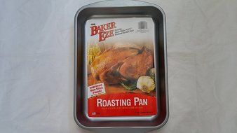 Baker Eze Roasting/Cake Pan, 14.5&quot;x10.5&quot; x2&quot;, Non Stick Finish