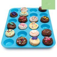 Freshlove Large Mini Muffin Pans - 24 Cup Jumbo Silicone Pan for Cupcakes and Premium Baking - Non Stick Tray... N5