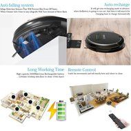 Robot Vacuum Cleaner Self-Docking with Drop-Sensing Clean for Pets and Allergies House Ar-Q5 Black N2