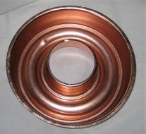 Vintage Round Coppertone 11 by 3 Inch Ring Mold Cake Baking Pan