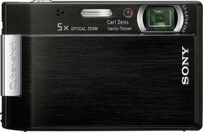 Sony Cybershot DSC-T100 8MP Digital Camera with 5x Optical Zoom and Super Steady Shot (Red) N17