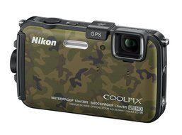 Nikon COOLPIX AW100 16 MP CMOS Waterproof Digital Camera with GPS and Full HD 1080p Video (Camouflage) (OLD MODEL) N4