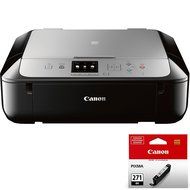 Canon PIXMA MG5721 Wireless Inkjet All-In-One Printer w/ CLI-271 Black Ink Bundle includes MG5721 Printer and... N3