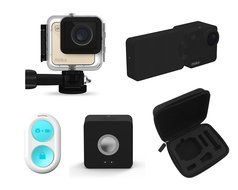 Mokacam 842116100089 4K/1080P Action Camera Adventure Bundle, Black