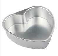 Aluminum Alloy 10 Inch Heart Shape Cake Mould / Cake Pan, Drop Bottom