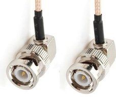 Eonvic 75 Ohm BNC Male Right Angle RG179 Coax Cable For BMCC BMPC Hyperdeck Cameras - 12"(30cm)