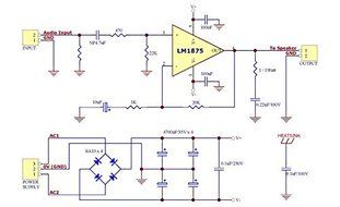 Electronics-Salon Mono 25W Audio Amplifier Module Board, Based on LM1875. N5