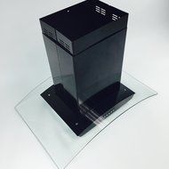 Eureka 30" European Style Glass Black Island Mount Range Vent Hood N4