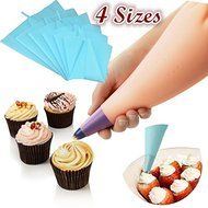 Generic Small/Large Decorating Reusable Cake Silicone Pastry Bag Icing Piping Cream N7