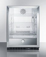 Summit SCR610BL Built-In Undercounter Commercial Beverage Center with Stainless Steel Interior Digital Thermostat... N5