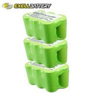 NEW 3x Exell EBVB-114 Ni-MH 7.2V Battery Fits EURO PRO SHARK Vacuums USA SHIP