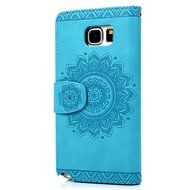 Note 5 Case,Samsung Galaxy Note 5 Case - Wallet Slim Fit Folio Stand 3D Basso-relievo PU Leather Flip Case with... N25