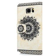 Note 5 Case,Samsung Galaxy Note 5 Case - Wallet Slim Fit Folio Stand 3D Basso-relievo PU Leather Flip Case with... N27