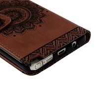 Note 5 Case,Samsung Galaxy Note 5 Case - Wallet Slim Fit Folio Stand 3D Basso-relievo PU Leather Flip Case with... N30