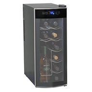 12-Bottle Single LED, Thermoelectric Cooling System Zone Wine Cooler, Black