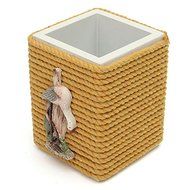 Mediterranean Style Pen Holder Pen Pot Container Multifunction Storage Box Home Office Desktop Decor Wood Crafts N2