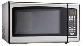 Danby Designer 0.7 cu.ft. Countertop Microwave, Black/Stainless Steel N10