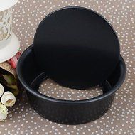 QINF 5 Inches 14.5CM*14.5CM*5CM Black Non-Stick Live Bottom Cake Mold Aluminum Die