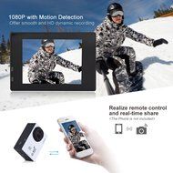 Andoer Action Camera 1080P FHD 30fps 14MP Novatek NTK96655 Waterproof 30m WiFi 2.0&quot; LCD 170 Degree Wide Angle... N14