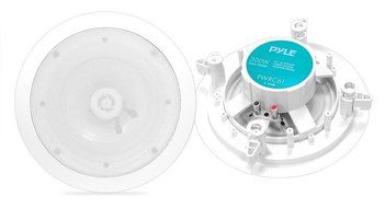 Pyle Home PWRC52 5.25-Inch Weather Proof 2-Way In-Ceiling / In-Wall Stereo Speaker (Single Speaker) N2