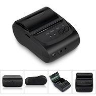 USB and Bluetooth Wireless Mini POS Printer with 58mm Thermal Paper Rolls - 90mm/sec High-speed Printing (Black)