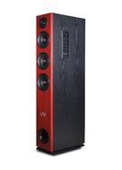 VM Audio EXAT32 Cherry/Black Floorstanding Powered Bluetooth Tower Speakers Pair