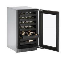 U-Line U3018WCINT00A Built-in Wine Storage, 18", Stainless Steel N3