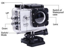 CXTX WIFI Wireless Mini 1080P HD 30-Meter Waterproof Sports DV Full 2.0&quot; LCD 170&deg; Wide Angle Lens Video outdoor... N19