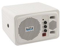 Anchor Audio, White Speaker Monitor w/ Wireless Receiver &amp; Remote Control, AN-130U1RC+ N4