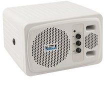 Anchor Audio, White Speaker Monitor w/ Wireless Receiver &amp; Remote Control, AN-130U1RC+ N5